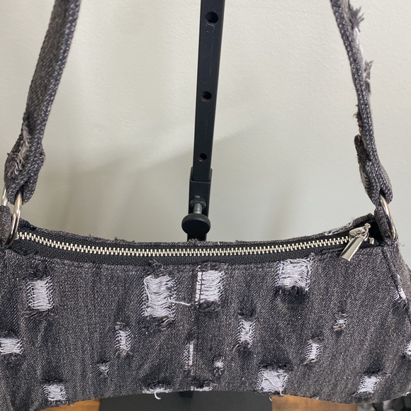 EUC H&M Distressed Denim Shoulder Bag - Picture 4 of 5